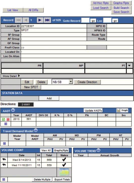 C In the Form View, we can access all of the report types - single station, single day report (A), single station, multiple day report (B), and