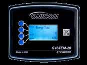 ONICON BTU Measurement Systems require three inputs for measuring energy: two temperature inputs are provided by a matched pair of temperature sensors for the temperature differential and one input