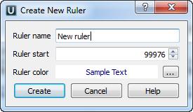 The new ruler will be shown right above the default one: Going To Position To go to a