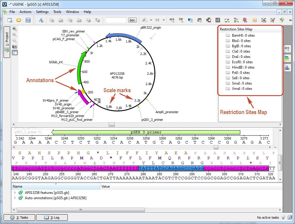 plugin provides capability to show the circular view of a nucleotide sequence. Usage example: Open a nucleotide sequence object in the Sequence View.