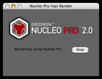 progress bar to indicate the status of each render queue item. You can dismiss the pop-up window at any time during the preview by clicking the X in the upper right hand corner of the window.