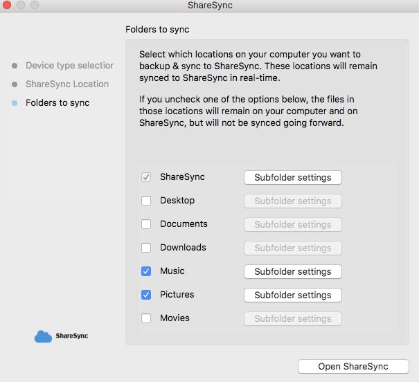 ShareSync Get Started Guide for Mac ShareSync Overview ShareSync is a file backup and sharing service.
