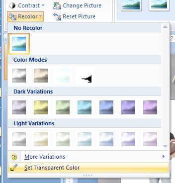 Transparent color tool The Transparenct Color tool allows you to make one color in the image transparent so the background
