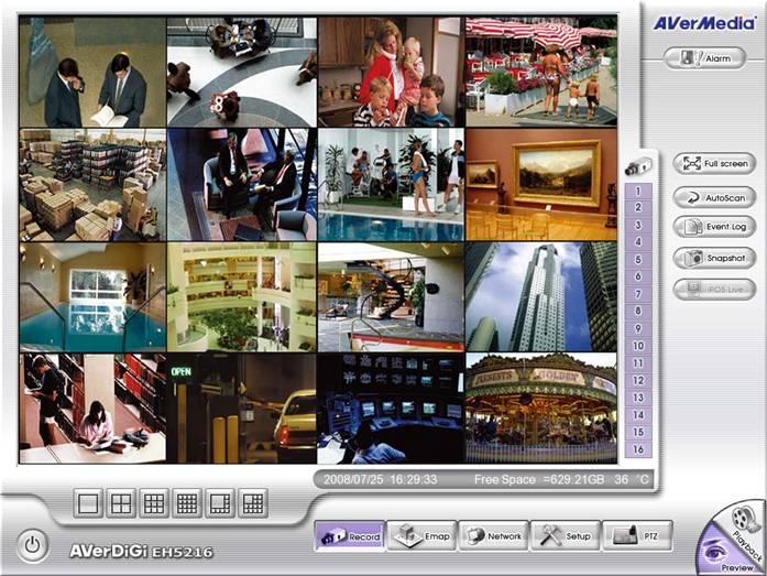 4. GUI for Preview, Playback, and Configuration Forsake traditional OSD user interface, EH5216 Lite adopts brand new Graphic User Interface, which is more instinctive
