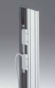 Assembly: Mounting: Material: Finish: Scope of delivery: In front of the socket strip installed in the power column Inside on the vertical extrusion Sheet steel RAL 7035 light grey powder-coated 1 2