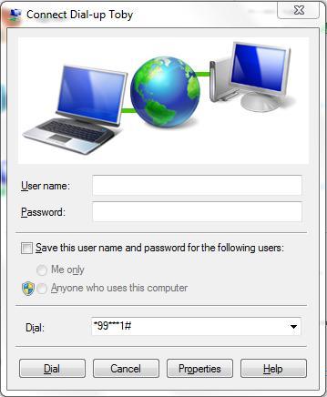 Figure 10: Dial-up