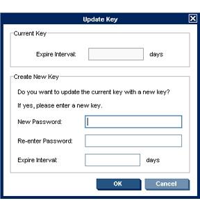 Click the Update Current Key button to display the Update Key dialog box.