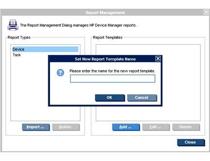 2. Select one report type from the Report Types list, then click the Add button.