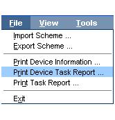 It lists each task that has been sent to the device with its status and the associated Task log. Tasks that have been deleted will not be included.