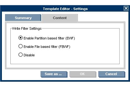 _Write Filter Settings Figure 11-31 Template Editor Write
