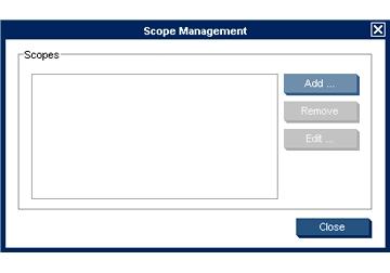 3. Select the name of the scope to use in the Walk the Scope drop-down menu, or select Edit to define a new scope.