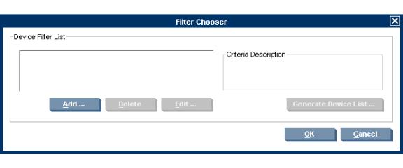 3. Each rule must also have a filter defined. Click on the Choose... button to the right of the filter to open the Filter Chooser window.