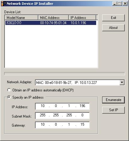 IP Address Determination If you are an administrator logging in for the first time, you need to access the KN1000 in order to give it an IP address that users can connect to.