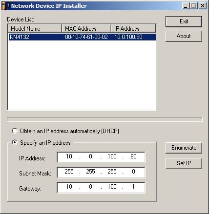 Appendix IP Address Determination If you are an administrator logging in for the first time, you need to access the KN2132 / KN4116 / KN4132 in order to give it an IP address that users can connect