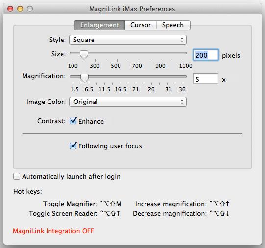 3. Configuring MagniLink imax MagniLink imax can be customized from the Preferences dialog box.