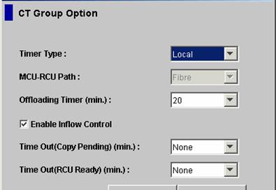 Changing the Consistency Group Options The CT Group Option dialog box (see Figure 5-9) allows you to change the group options for the existing consistency groups.