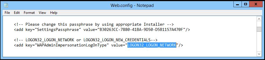 Config file located in the machine where the Usage and Billing API Service is installed. The Web.config file can be found in C:\inetpub\MgmtSvc- CloudAssertBilling. 11.