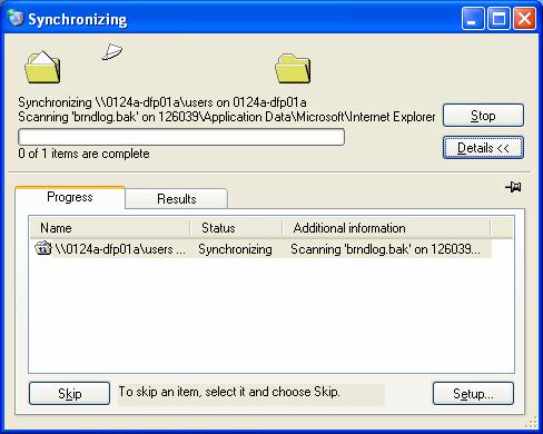 10. Workstation Synchronization Each time you log in to or out of your workstation or laptop the files will be synchronized with your sites file server.