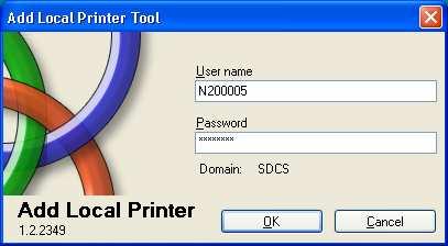 Navigate to Start, Programs, Accessories, SDCS, Local Printer Install.