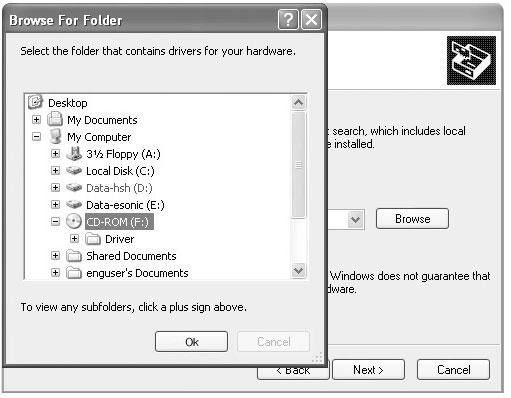 6) As shown in below picture, click driver directory