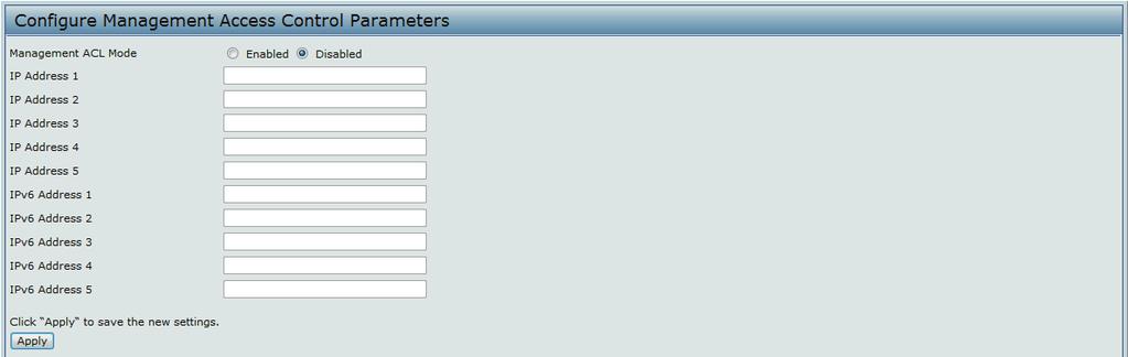 Section 4 - Managing the Access Point To create an access list, click the Management ACL tab.