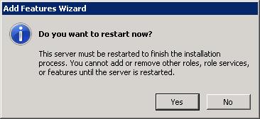 When the installation is complete, the Installation Results dialog box opens and displays a message