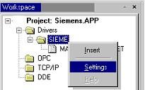 Configuring the Driver After opening Studio and selecting the SIEME driver, you must configure the driver.