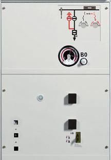 Components Control board Features Mechanical control board below the low-voltage compartment ctuations directly at the operating mechanisms Mechanical position indicators integrated in the switchgear