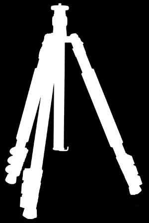 the center column and shoot from underneath the tripod. And with 3 leg angle positions, you can shoot on uneven terrain with ease.