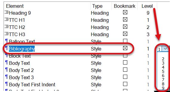 If this options is checked, every style used in the Word document will be converted into a PDF bookmark.