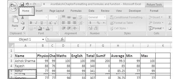 150 :: Data Entry Operations Fig. 7.11 Click on AutoFit Row Height Fig. 7.12 See the effect, the Row 6 is showing full contents, i.