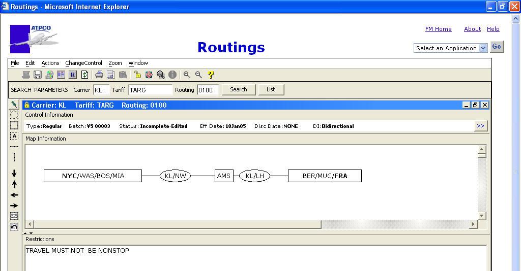 Modifying Routing Maps Step 10. Close the routing map. Click X to close the routing map.