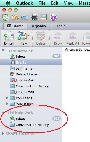 6. Type in the name of the shared mailbox.