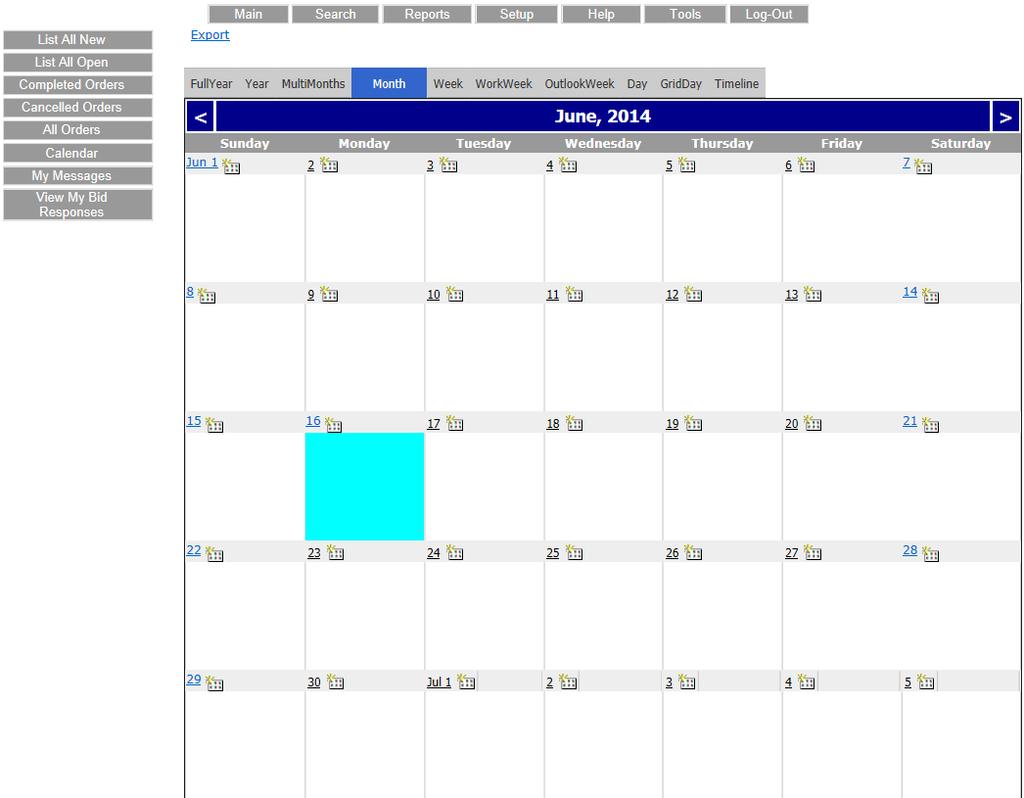 etrac Calendar The Calendar allows the appraisal office to keep track of the scheduled appraisals and appraisals due. It also helps you organize and track your scheduled appraisals.