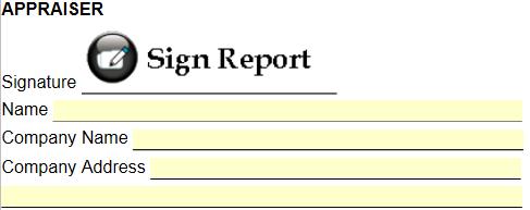 To lock the report, navigate to the signature page of the Form. Scroll to the bottom of the page and click on Sign Report.