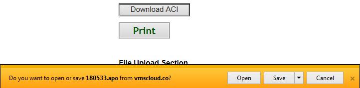 This feature requires ACI forms 8.5.2 or higher or AI Ready download compatible forms software. Navigate to the Order Details page of the order that you wish to download.