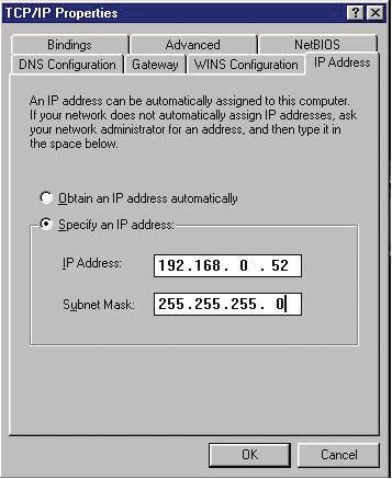 Address Input your IP address and subnet mask. (The IP Address must be within the same range as the DWL-2100AP.