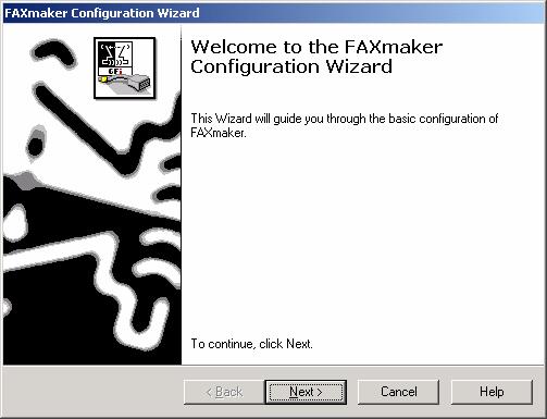After this, you have the option of running the GFI FAXmaker configuration wizard, which will guide you through the elementary steps of setting up GFI