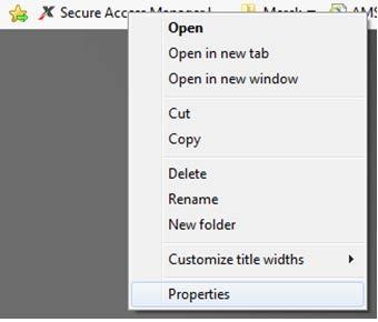 Right click on the bookmark that was just created and select Properties d. Update the URL with the URL provided below: http://www.msdclms.com e. Click Apply and then click OK.
