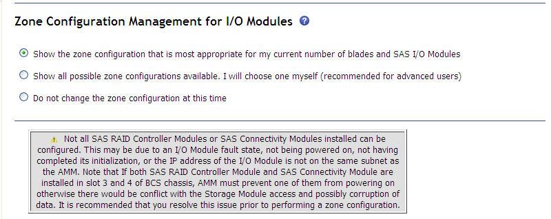 This will take you to the page you can use to manage the configuration for I/O modules and the