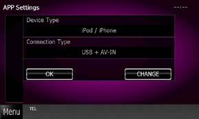 CD/Audio and Visual Files/iPod/App Operation This setup can be set when in STANDBY source. To enable the touch operation on this unit, install "Kenwood Smartphone Control" and start it.