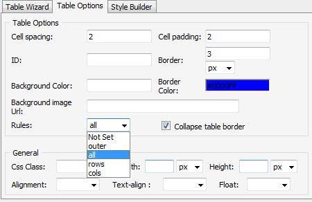 Insert several blank lines into the editor and then insert your table so that there is at least one blank line above and below the table.