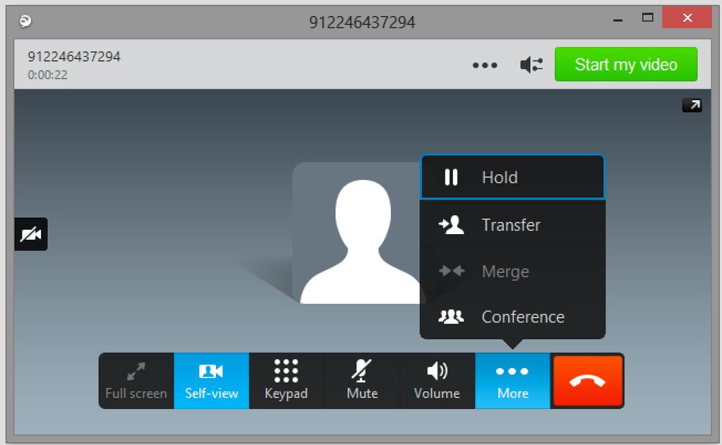 Conference Call (Maximum 4 Calls) To add additional people to a current conversation: 1. Choose the Conference option from the More Call Handling icon.