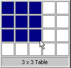 If you can not find the Insert table icon, move your cursor outside of the table. 2. Highlight the number of rows and columns you need.