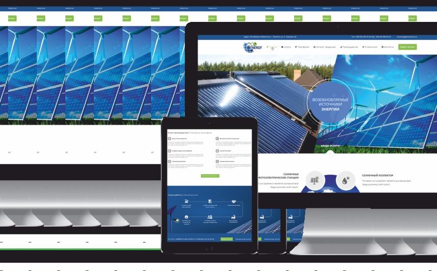 Website development projects Eco Energy Uzbekistan Informative website for the company focusing on the approach of using and the