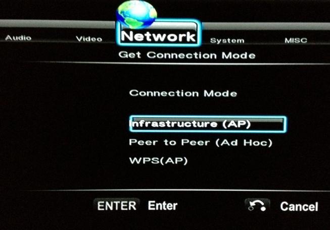 Select Setup and press Enter> Go to Networks Tab> 2.