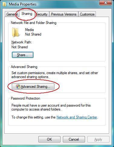Creating Share Folder For security reason and easy navigation we recommend creating a new folder and