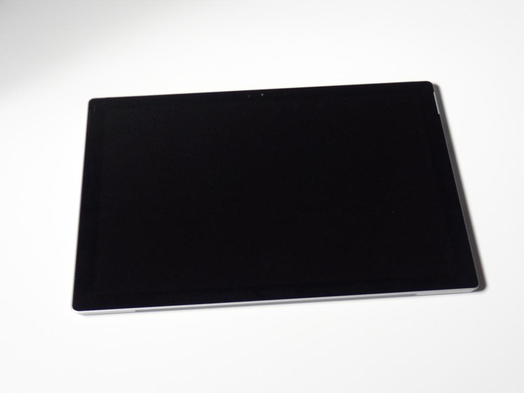 Step 1 Display Turn the Surface Pro so that the screen is facing you as if you were
