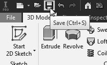 7-48 Tools for Design Using AutoCAD and Autodesk Inventor Save the Model 1.