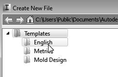 7-4 Tools for Design Using AutoCAD and Autodesk Inventor The New File Dialog Box and Units Setup When starting a new CAD file, the first thing we should do is to choose the units we would like to use.